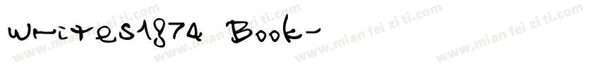 writes1874 Book字体转换